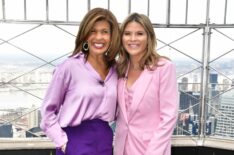 Hoda Kotb and Jenna Bush Hager at the Empire State Building