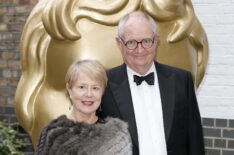 Jim Broadbent and his wife Anastasia Lewis arrive for the British Academy Television Craft Awards at The Brewery on April 24, 2016 in London, England.