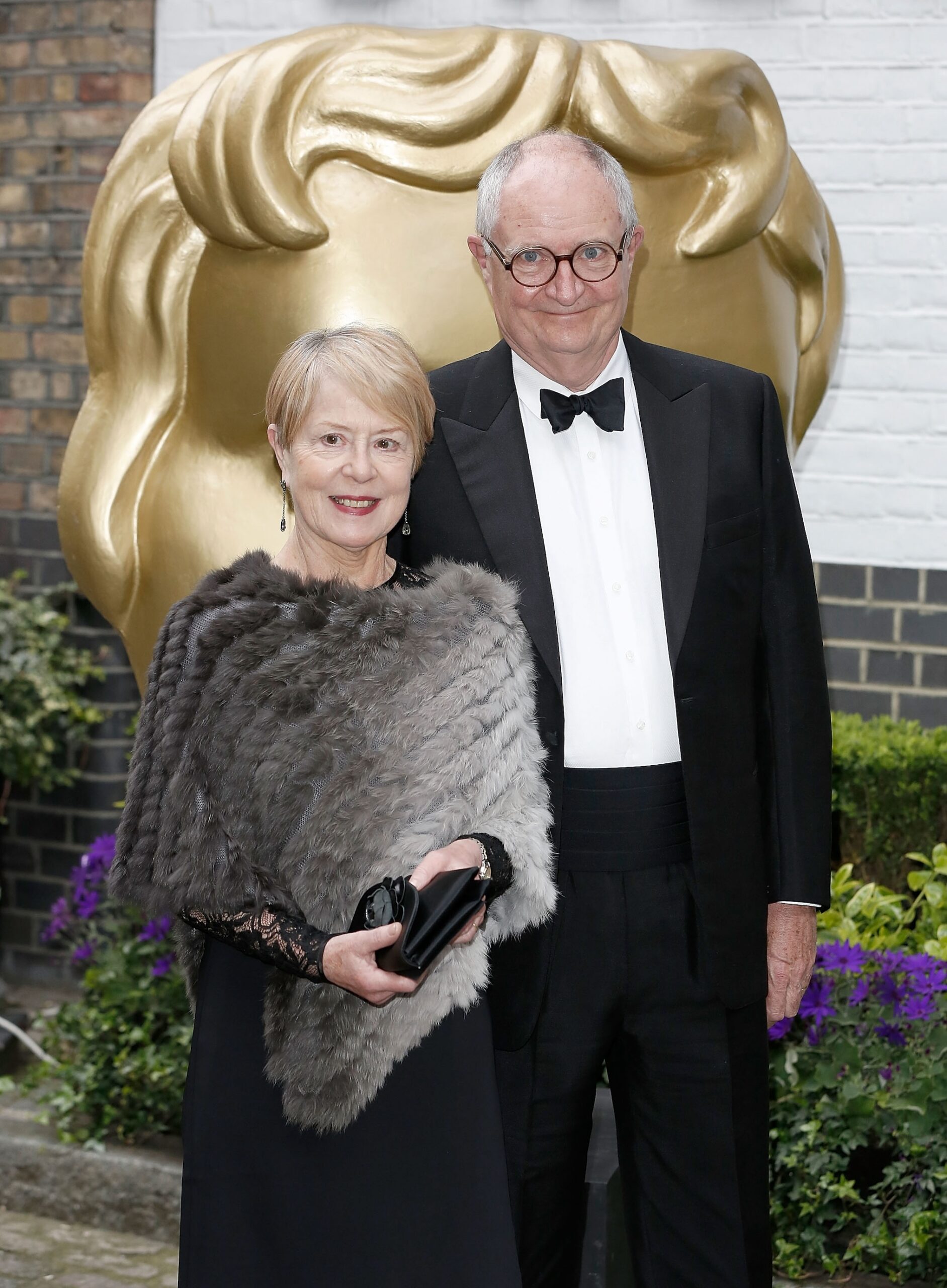 Jim Broadbent and his wife arrive for the British Academy Television Craft Awards at The Brewery on April 24, 2016 in London, England.