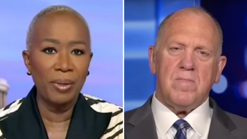 Joy Reid and Tom Homan