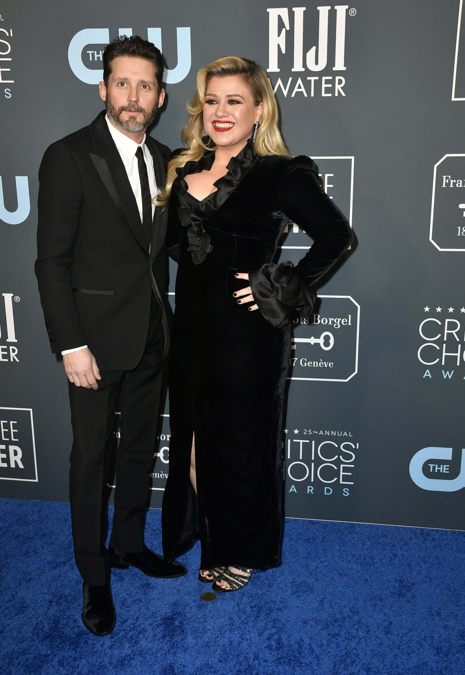 Brandon Blackstock and Kelly Clarkson attend the 25th Annual Critics' Choice Awards