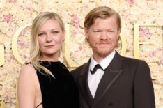 Kirsten Dunst and Jesse Plemons attend the 82nd Annual Golden Globe Awards at The Beverly Hilton on January 05, 2025 in Beverly Hills, California.