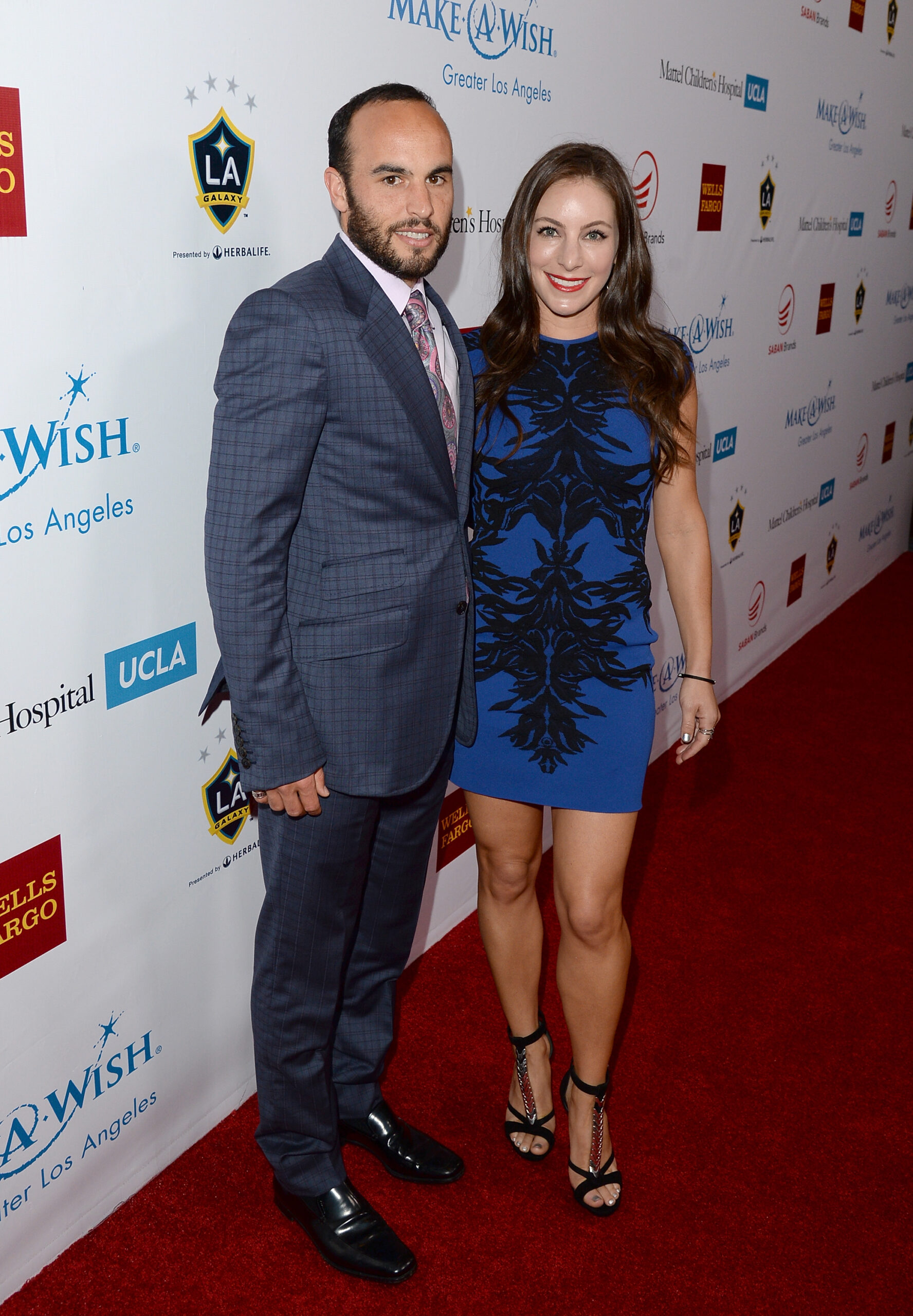 Landon Donovan and his girlfriend Hannah Bartell attend the Make-A-Wish Greater Los Angeles Wishing Well Winter Gala