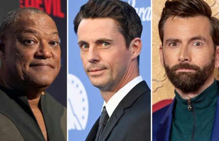 Laurence Fishburne, Matthew Goode, and David Tennant