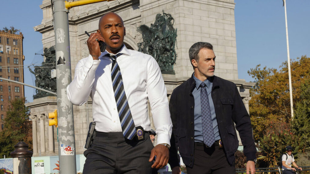 Mehcad Brooks as Detective Jalen Shaw, Reid Scott as Detective Vincent Riley in 'Law & Order' Season 24 Episode 9