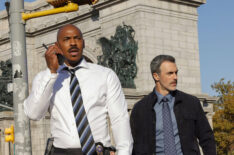 Mehcad Brooks as Detective Jalen Shaw, Reid Scott as Detective Vincent Riley in 'Law & Order' Season 24 Episode 9