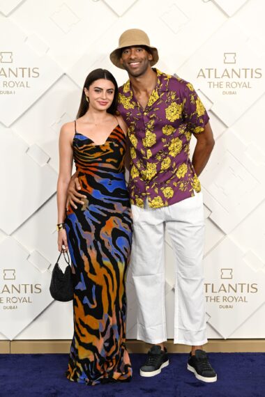 Rachael Kirkconnell and Matt James attend the Grand Reveal Weekend for Atlantis The Royal