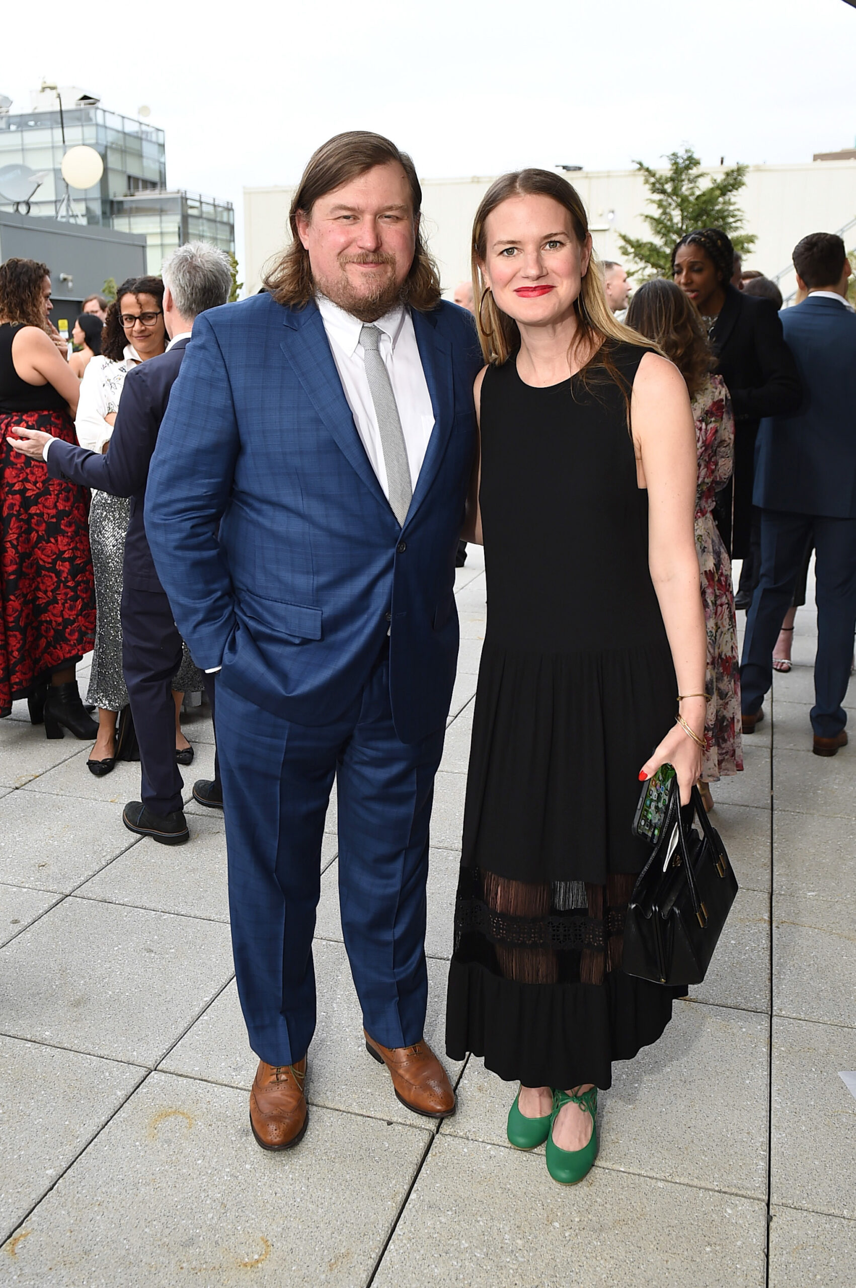 Michael Chernus and Emily Simoness attend The Silver Ball: The Moth's 25th Anniversary Gala honoring David Byrne at Spring Studios on May 26, 2022 in New York City.