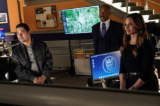 Wilmer Valderrama, Rocky Carroll, and Katrina Law in 'NCIS' Season 22 Episode 11 - 'For Better or Worse'