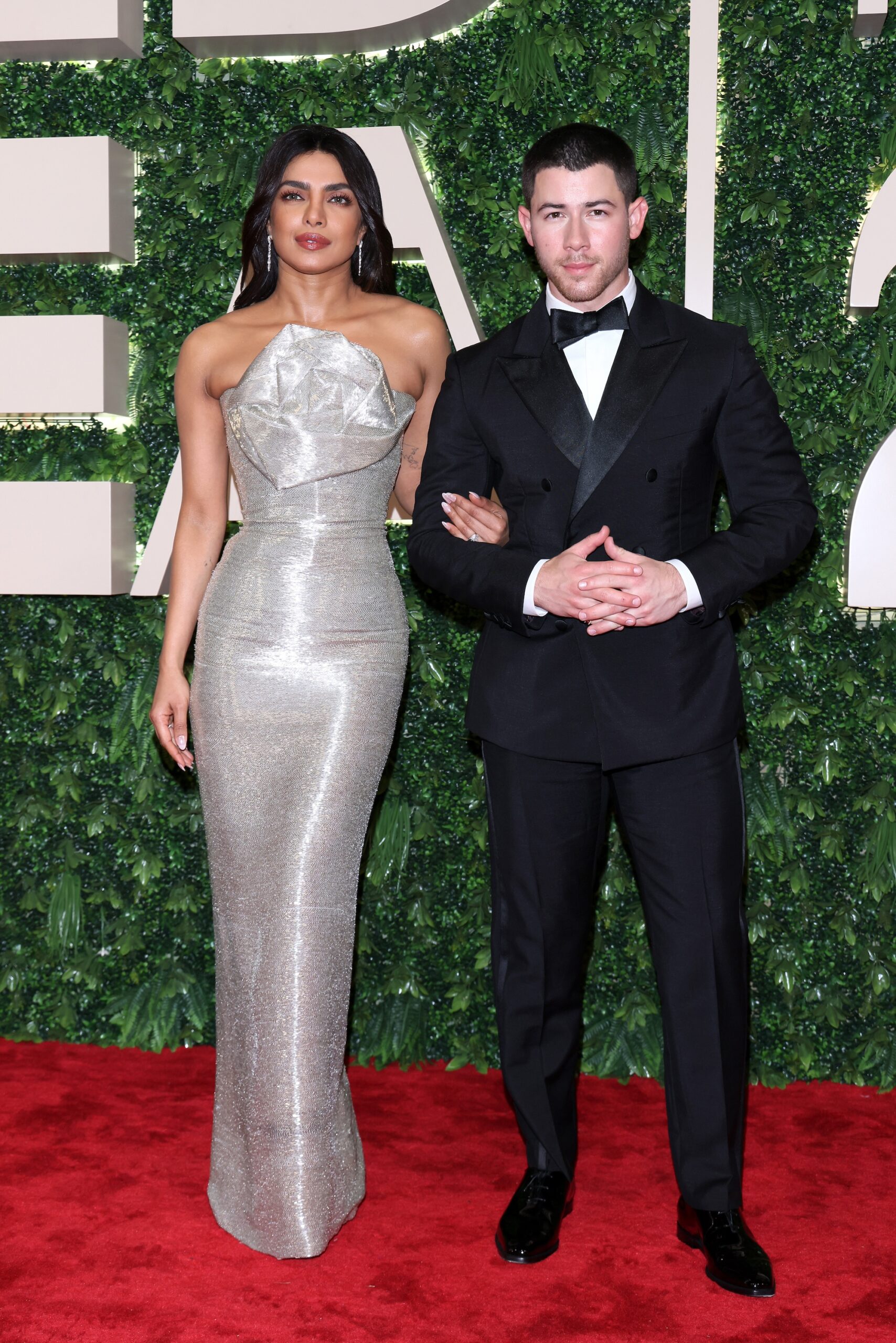 Priyanka Chopra Jonas and Nick Jonas attend the Closing Night Red Carpet