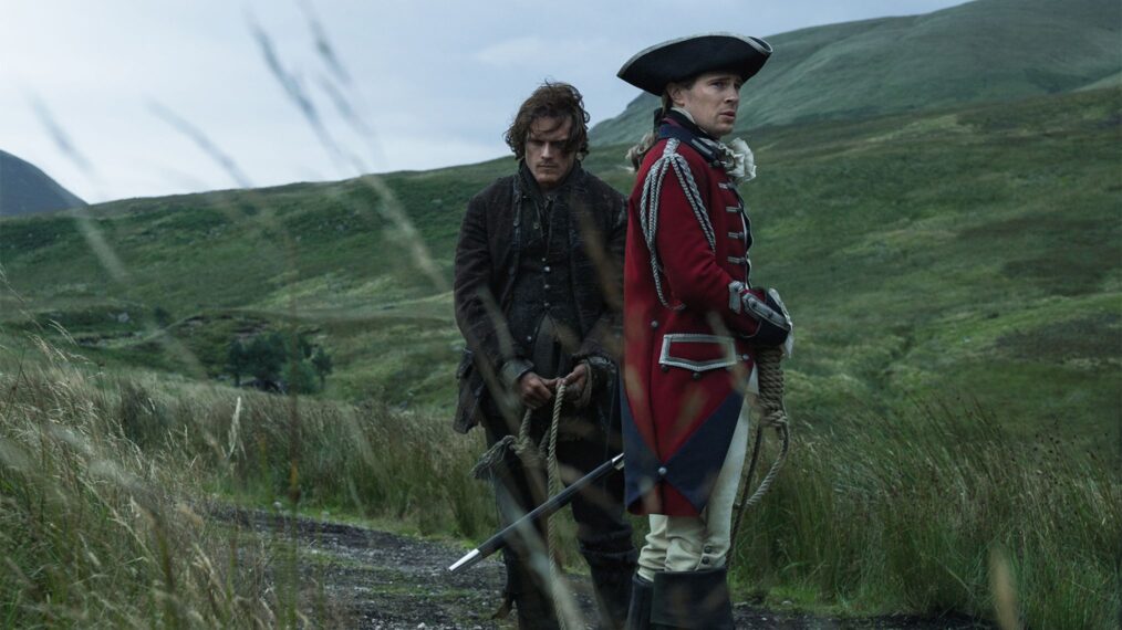 Sam Heughan and David Berry in 'Outlander' Season 3