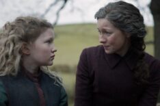 Florrie May Wilkinson and Caitriona Balfe in 'Outlander' Season 7