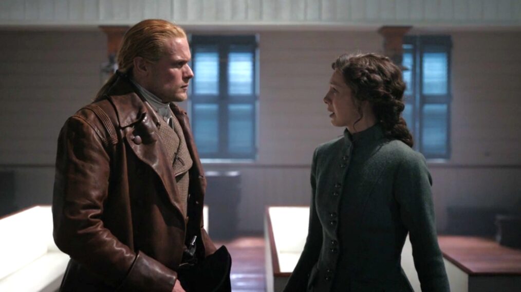 Sam Heughan and Caitriona Balfe in 'Outlander' Season 7 finale 