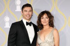 Paul Telfer and Carmen Cusack attend the 75th Annual Tony Awards at Radio City Music Hall on June 12, 2022 in New York City.