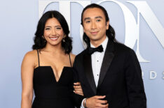 Hana Bookman and Román Zaragoza attend the The 77th Annual Tony Awards at David H. Koch Theater at Lincoln Center on June 16, 2024 in New York City.