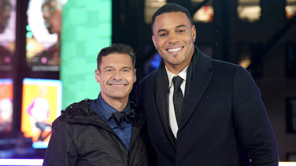 Ryan Seacrest and Grant Ellis on 'Dick Clark's New Year's Rocking Eve With Ryan Seacrest.'