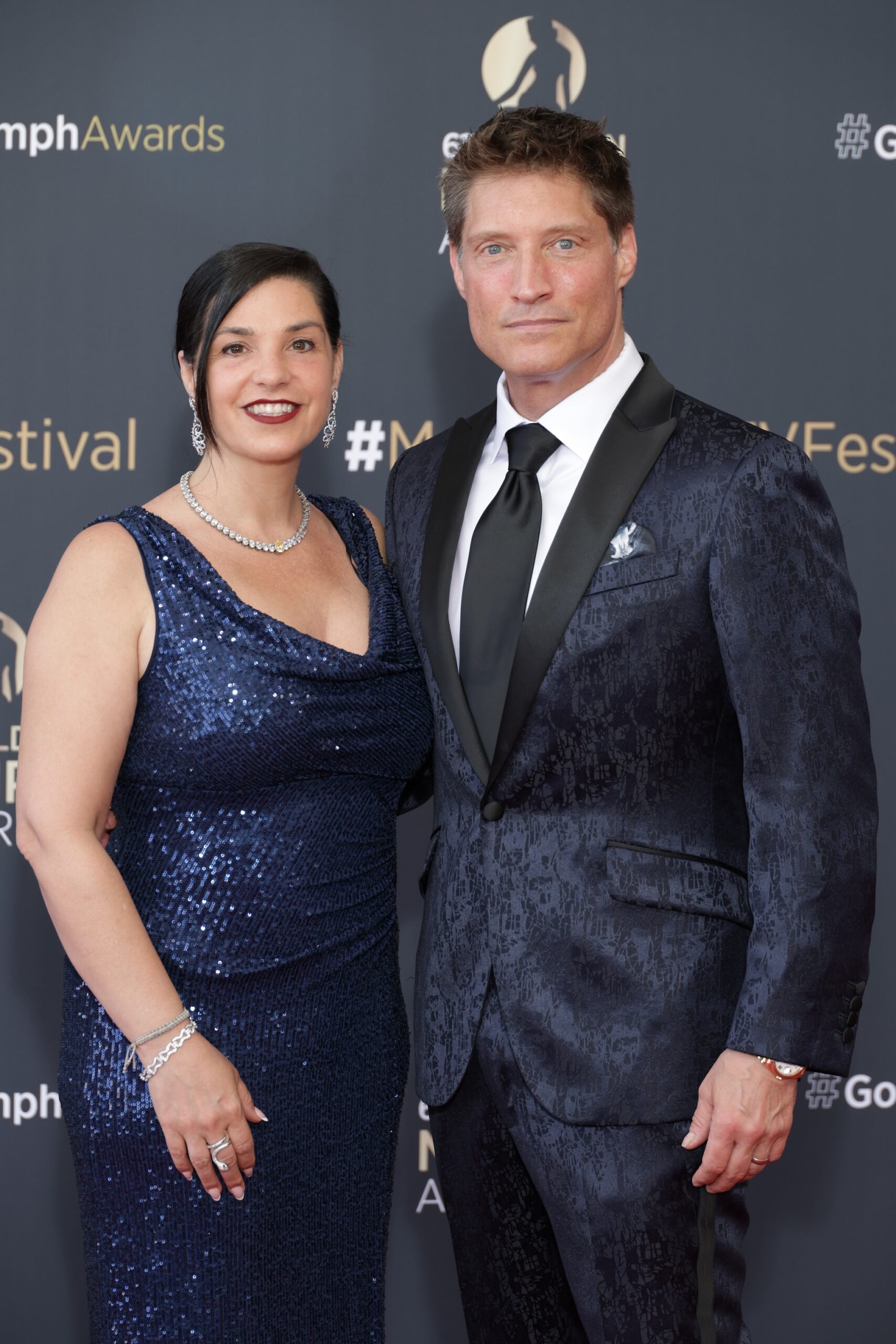 Sean Kanan and his wife Michele Vega attend the 