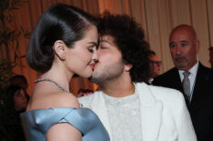 Selena Gomez and Benny Blanco attend the 82nd Annual Golden Globe Awards at The Beverly Hilton