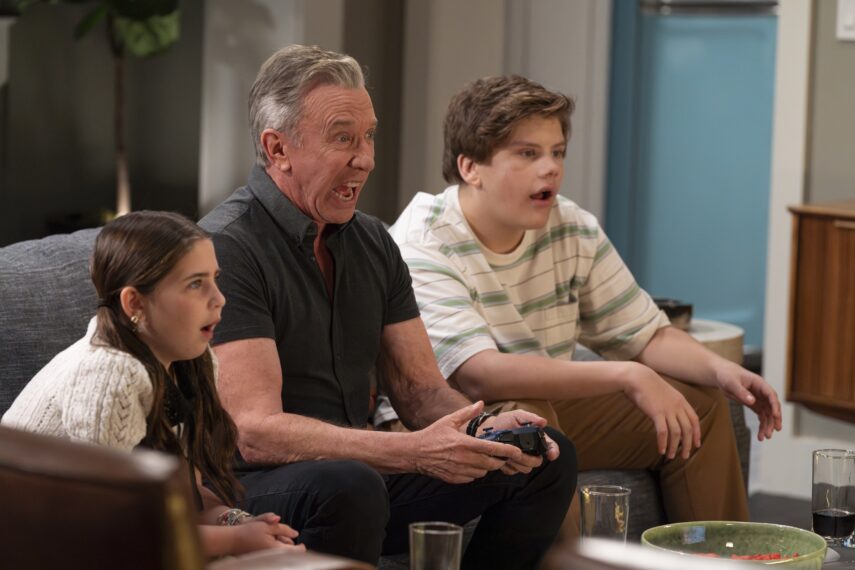 Barrett Margolis, Tim Allen, and Maxwell Simkins in 'Shifting Gears'