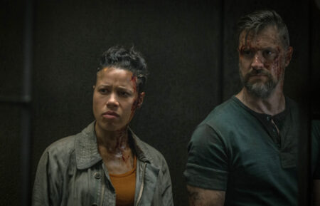 Remmie Milner and Shane McRae in 'Silo' Season 2 finale