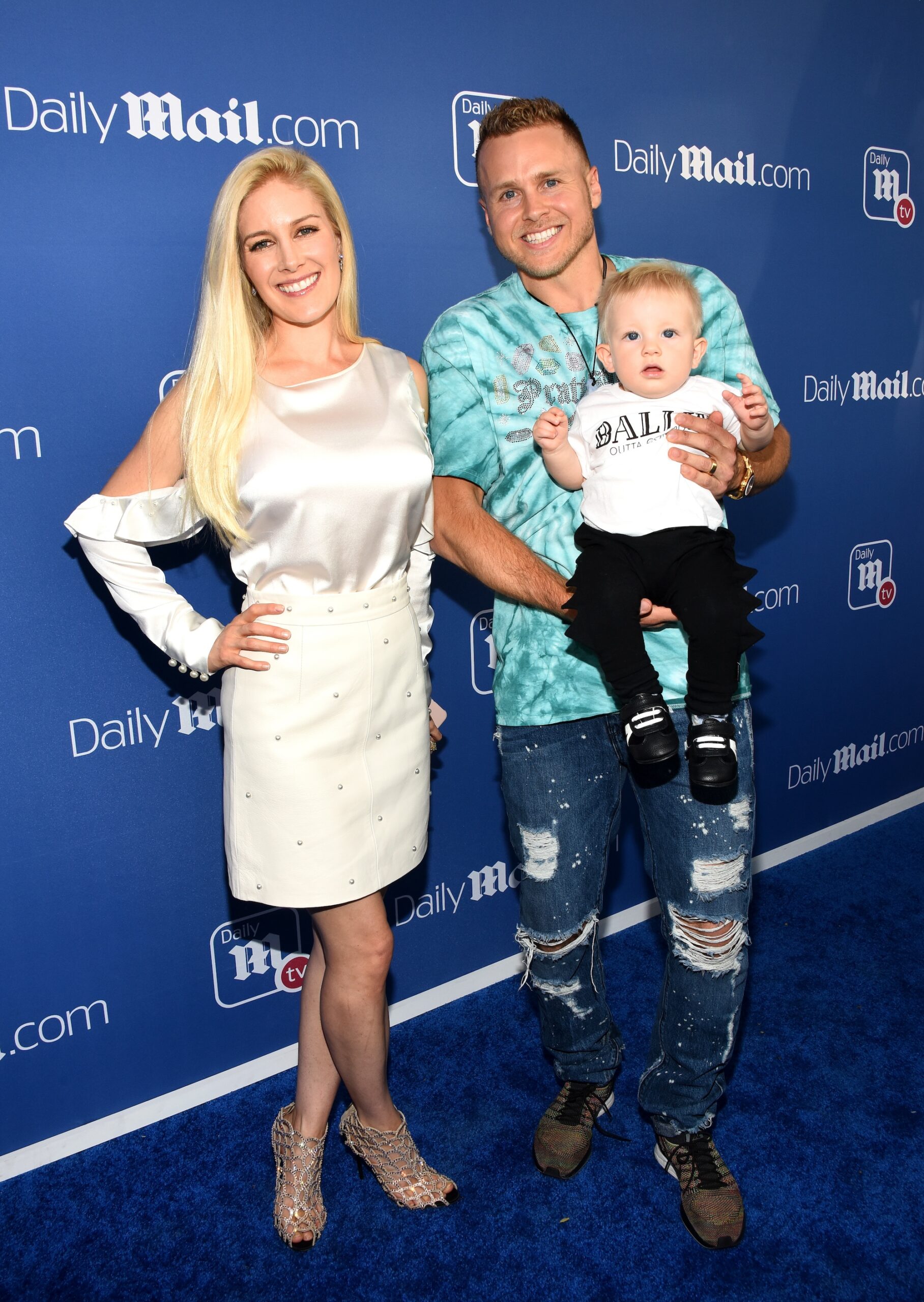 Heidi Pratt, Spencer Pratt and son Gunner attend the DailyMail.com & DailyMailTV Summer Party at Tom Tom