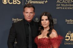 Steve Burton and Michelle Lundstrom attend the 51st annual Daytime Emmys Awards at The Westin Bonaventure Hotel & Suites, Los Angeles on June 07, 2024 in Los Angeles, California.