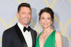 Hugh Jackman and Sutton Foster attend the 75th Annual Tony Awards