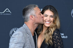 Taylor Kinney and Ashley Cruger attend the opening ceremony during the 61st Monte Carlo TV Festival on June 17, 2022 in Monte-Carlo, Monaco.