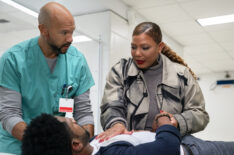 Stephen Bishop as Miles and Queen Latifah as Robyn McCall in 'The Equalizer' Season 5 Episode 7 - 'Slay Ride'