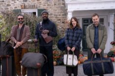 Marco Calvani as Claude, Colman Domingo as Danny, Tina Fey as Kate, and Will Forte as Jack in 'The Four Seasons'