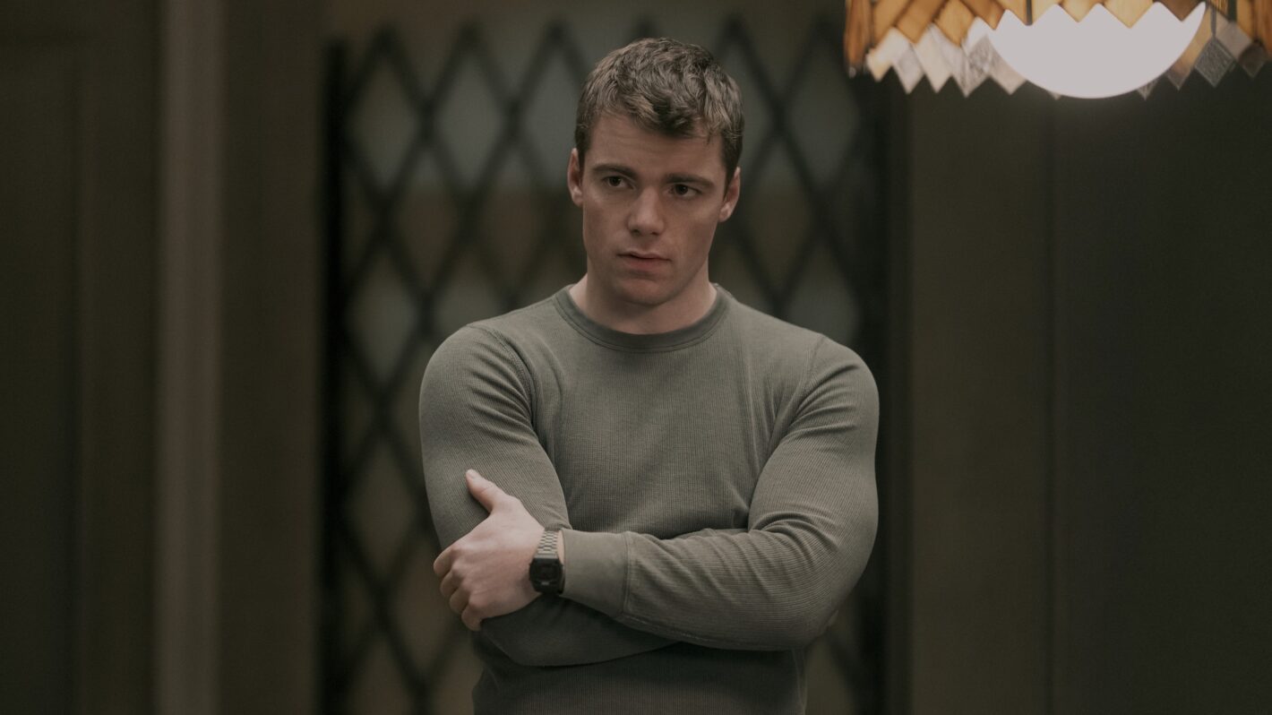 Gabriel Basso as Peter Sutherland in episode 202 of The Night Agent