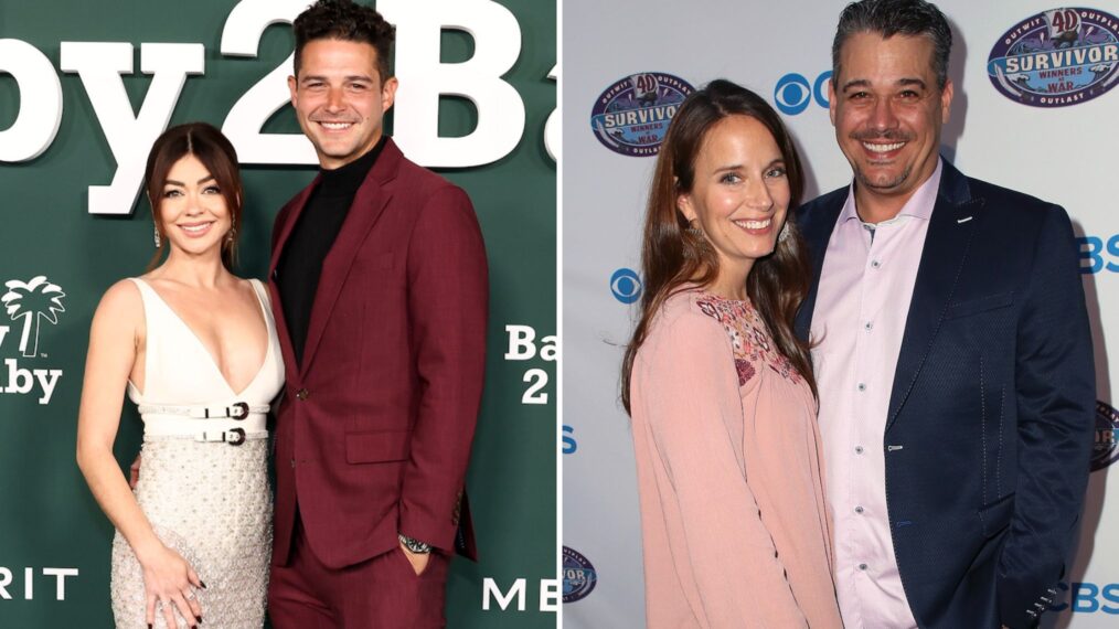 Rob Mariano and Amber Mariano at the premiere of 'Survivor' Season 20, Wells Adams and Sarah Hyland at Baby2Baby Gala