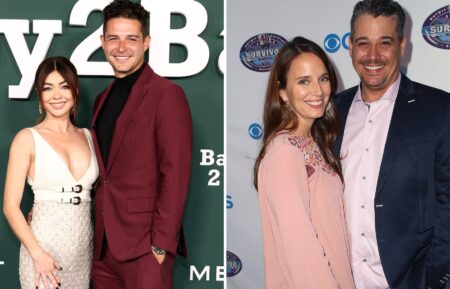 Rob Mariano and Amber Mariano at the premiere of 'Survivor' Season 20, Wells Adams and Sarah Hyland at Baby2Baby Gala