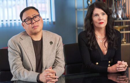 Nico Santos and Lauren Graham in 'The Z-Suite'