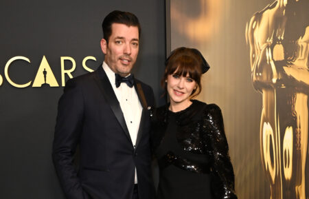 Jonathan Scott and Zooey Deschanel attend the 2024 Governors Awards