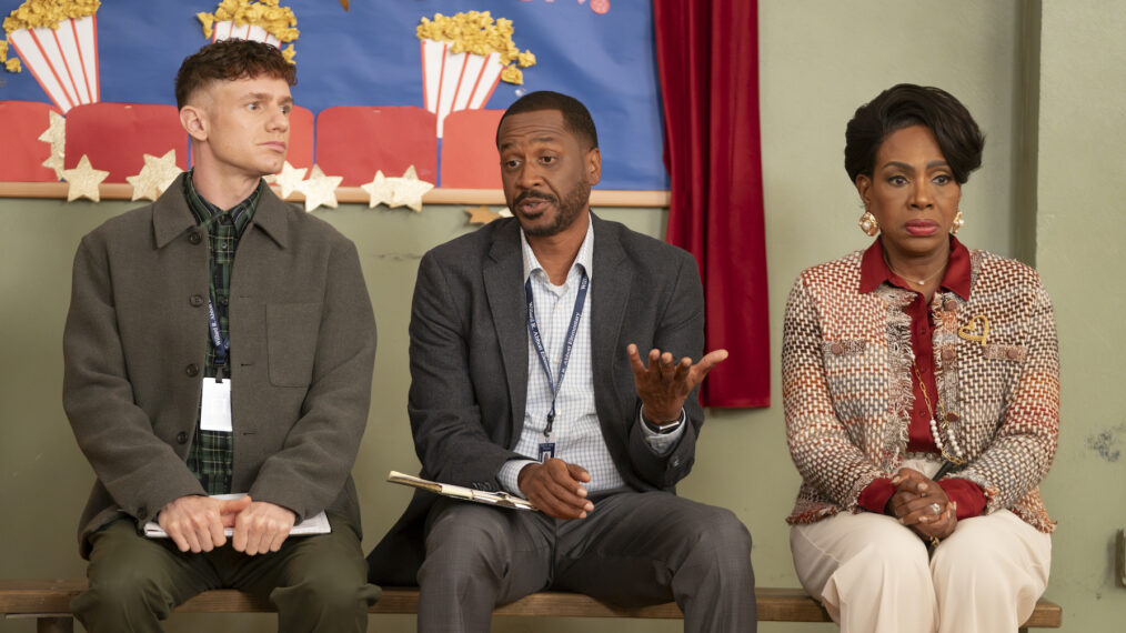 Chris Perfetti, Jerry Minor, and Sheryl Lee Ralph in 'Abbott Elementary' Season 4 Episode 13 - 'Science Fair'