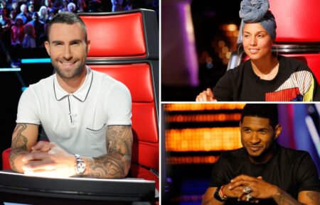 Adam Levine, Alicia Keys, and Usher on 'The Voice'