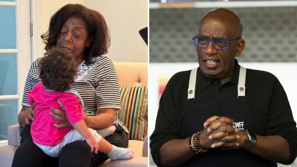 Alice Bell with her grandchild, Al Roker teaches at the Food Network New York City Wine & Food Festival