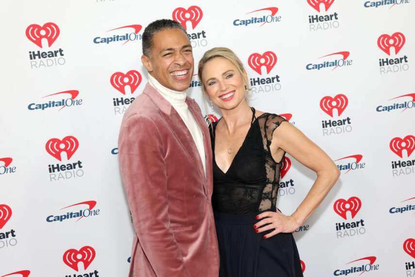 T.J. Holmes and Amy Robach attend iHeartRadio z100's Jingle Ball 2024