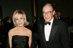 Federal Reserve Chief Alan Greenspan and wife NBC television reporter Andrea Mitchell arrive at the 27th Annual Kennedy Center Honors Gala