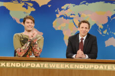 Bill Hader as Stefon with Seth Meyers on SNL's 'Weekend Update'