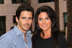 Brandon Beemer and Nadia Bjorlin at Leonard H. Goldenson Theatre on September 28, 2010 in North Hollywood, California.