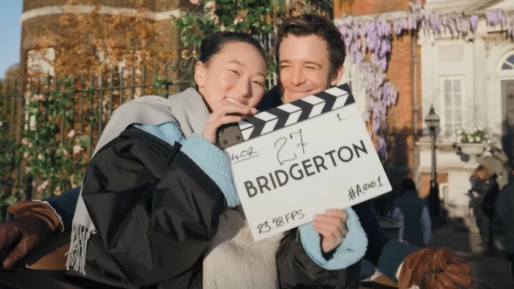 Yerin Ha and Luke Thompson in 'Bridgerton' Season 4