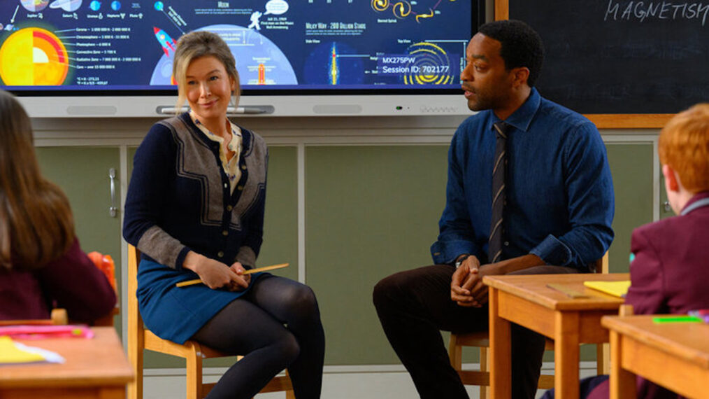 Renée Zellweger as Bridget Jones, Chiwetel Ejiofor as Mr. Walliker in 'Bridget Jones: Mad About the Boy'