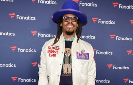 Cam Newton attends Michael Rubin's Fanatics Super Bowl party