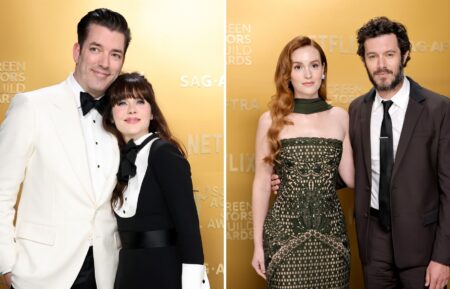 Jonathan Scott, Zooey Deschanel, Leighton Meester and Adam Brody at the SAG Awards