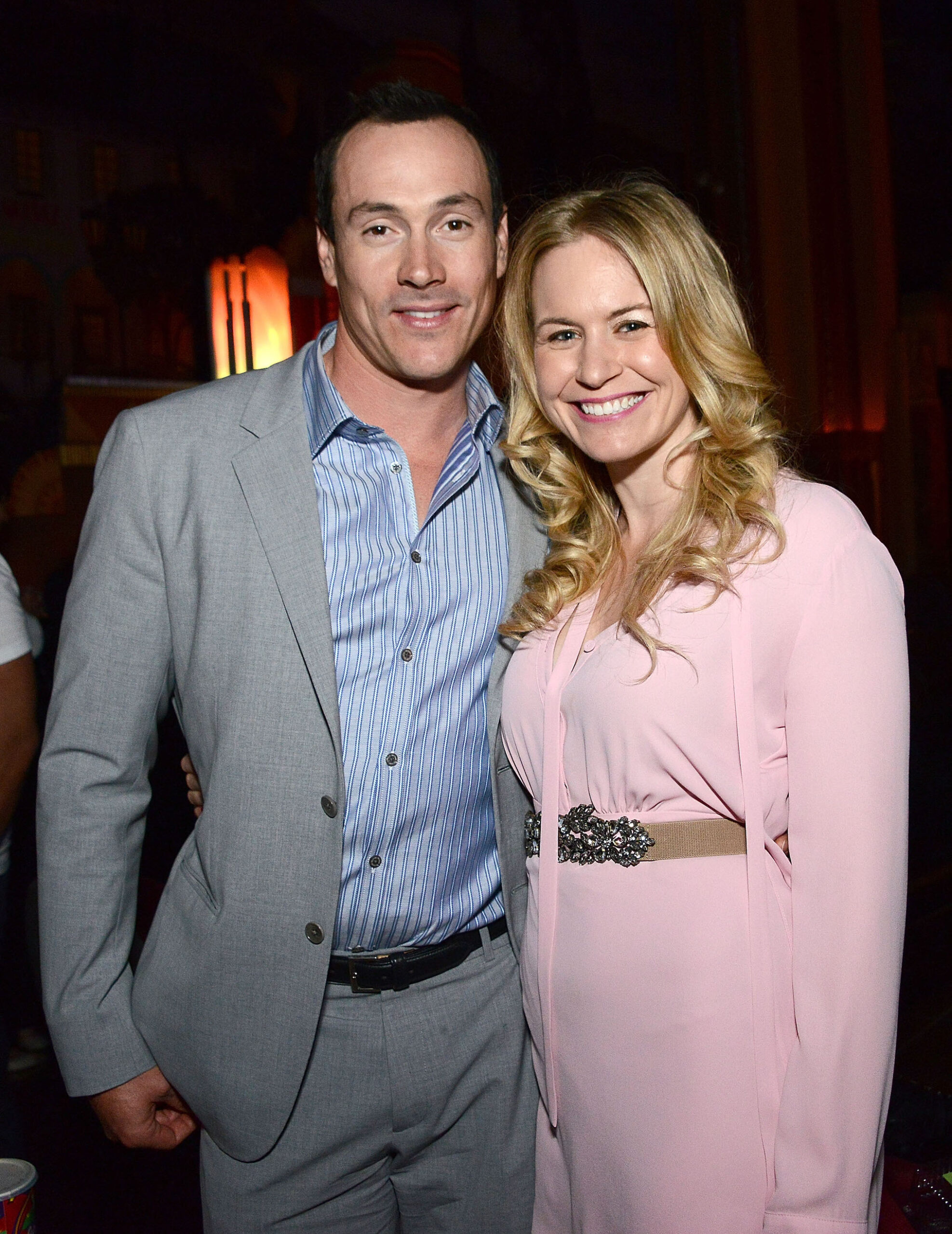 WESTWOOD, CA - APRIL 09: Chris Klein and Laina Rose Thyfault attend the after party of Screen Media Films' premiere of 'Authors Anonymous' at on April 9, 2014 in Westwood, California.