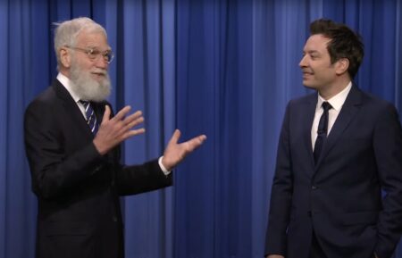 David Letter and Jimmy Fallon on Tonight Show