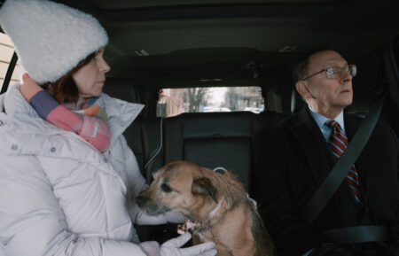 Carrie Preston as Elsbeth Tascioni and Michael Emerson as Judge Milton Crawford in 'Elsbeth' Season 2 Episode 12 - 'Foiled Again'