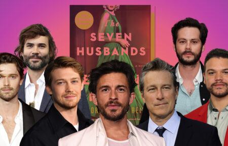 Patrick Schwarzenegger, Rossif Sutherland, Joe Alwyn, Jonathan Bailey, John Corbett, Dylan O'Brien, and Josh Rivera for 'The Seven Husband of Evelyn Hugo' dream cast